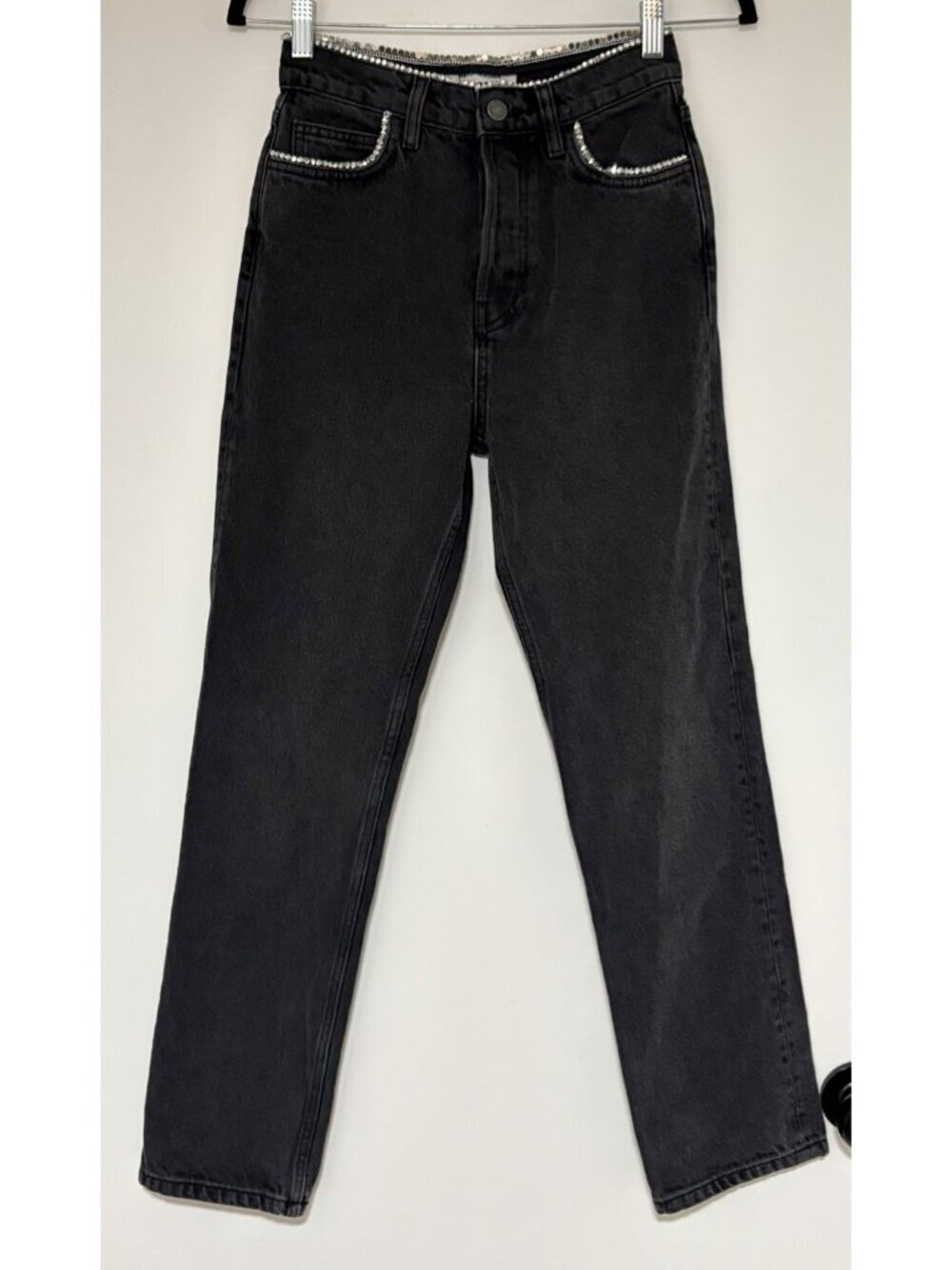 Reformation Stardust Women’s HR Straight Jeans in Ventura Sz 25 Button Fly - Picture 3 of 12